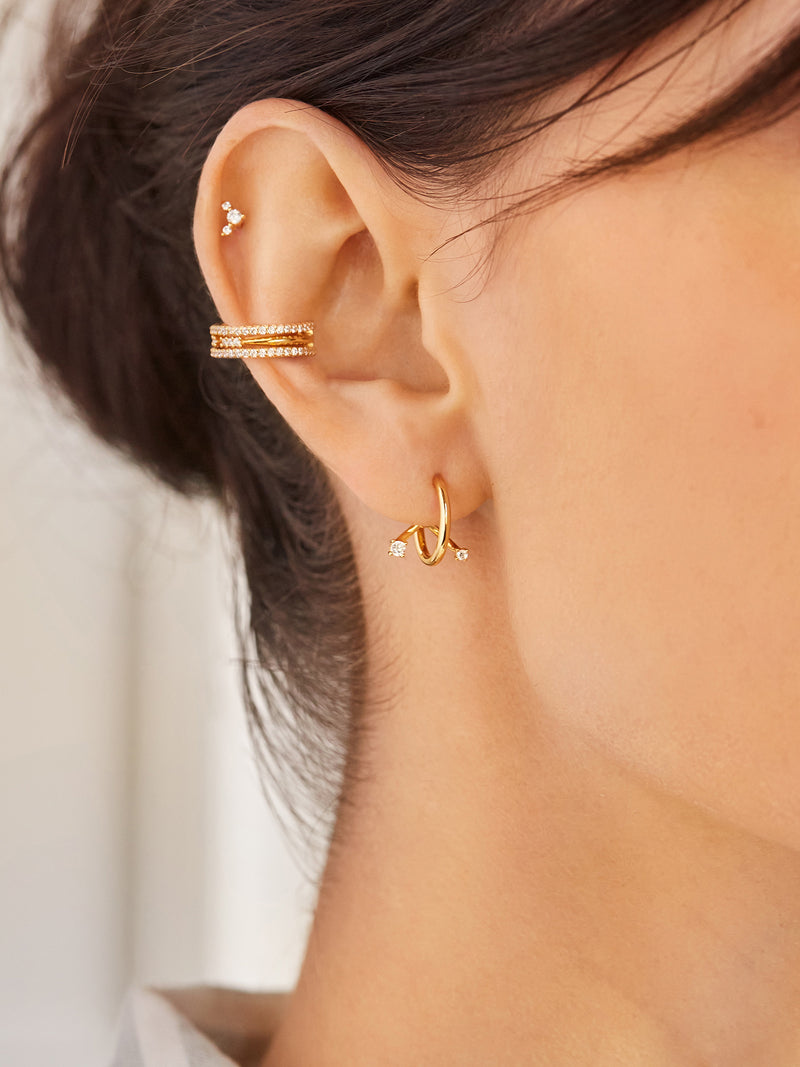 BaubleBar Christine 18K Gold Earrings - Gold - Get Gifting: Enjoy 20% Off​