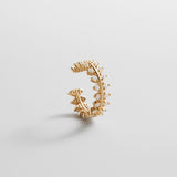 Victoria 18K Gold Ear Cuff - Gold/Pavé