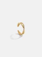 Mercedes 18K Gold Ear Cuff - Gold/Pavé