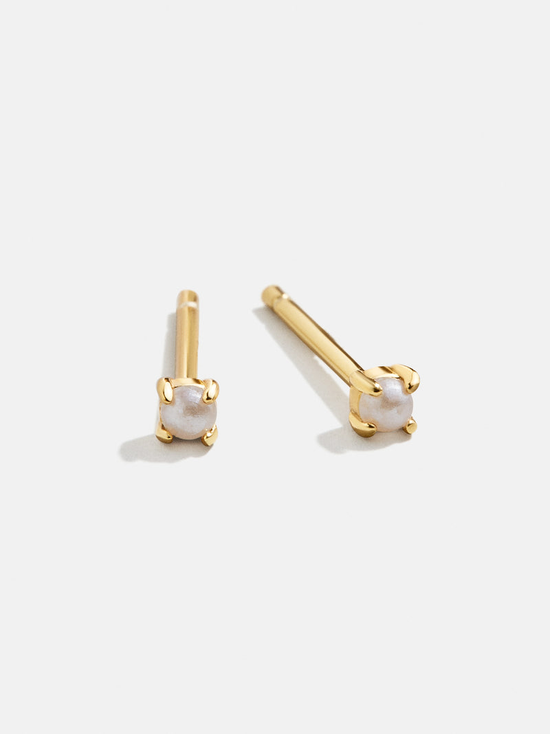 BaubleBar Katerina 18K Gold & Pearl Earrings - 18K Gold Plated Sterling Silver