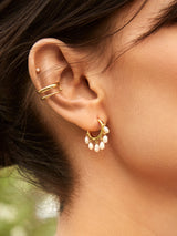BaubleBar Katerina 18K Gold & Pearl Earrings - 18K Gold Plated Sterling Silver