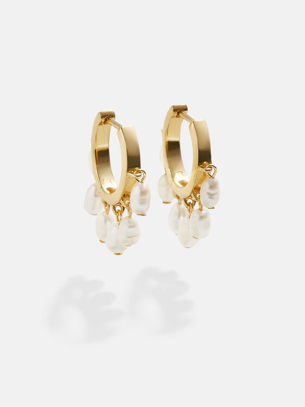 Emily 18K Gold Earrings - Pearl