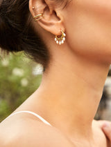 BaubleBar Emily 18K Gold Earrings - Pearl - 
    18K Gold Plated Sterling Silver, Keshi Pearls
  
