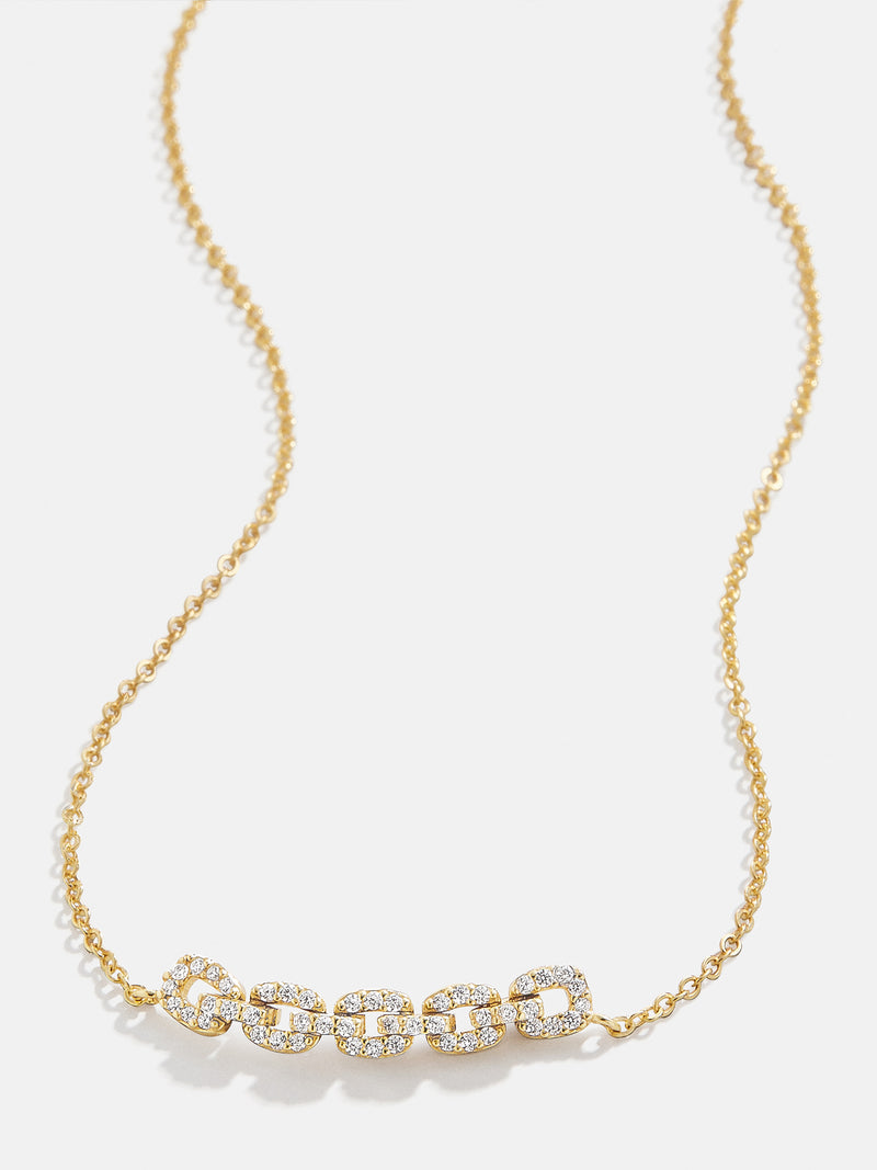 BaubleBar Heidi 18K Gold Necklace - 18K Gold Plated Sterling Silver, Cubic Zirconia stones