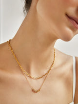 BaubleBar Heidi 18K Gold Necklace - 18K Gold Plated Sterling Silver, Cubic Zirconia stones