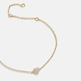 18K Gold Heart Bracelet - Heart