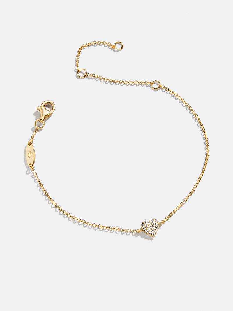 Gold Heart Chain Bracelet