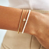 18K Gold Heart Bracelet - Heart