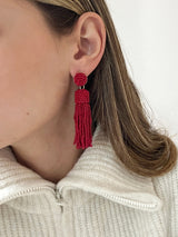 BaubleBar Maren Tassel Statement Earrings - Red - 
    UP TO 80% OFF SALE
  
