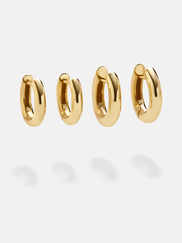 Layla 18K Gold Earring Set - Gold