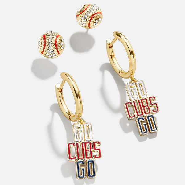 MLB Earring Set - Chicago Cubs – Set of two Chicago Cubs