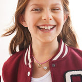 Pretty in Pink Kids Initial Necklace - Light Pink