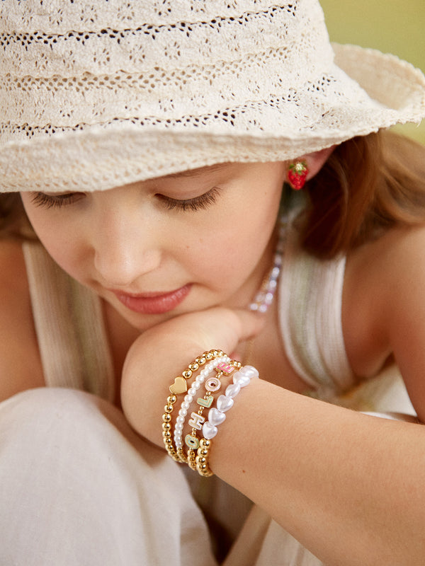 Child's Gold Monogram Bracelet