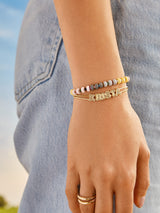 BaubleBar Laine Glass Bead Bracelet - Light Multi - 
    Beaded stretch bracelet
  
