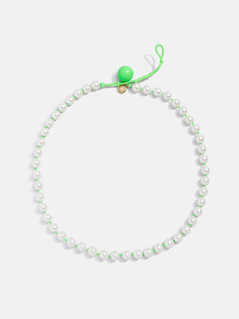BaubleBar Green/Pearl - Pearl statement necklace