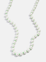 BaubleBar Green/Pearl - Pearl statement necklace