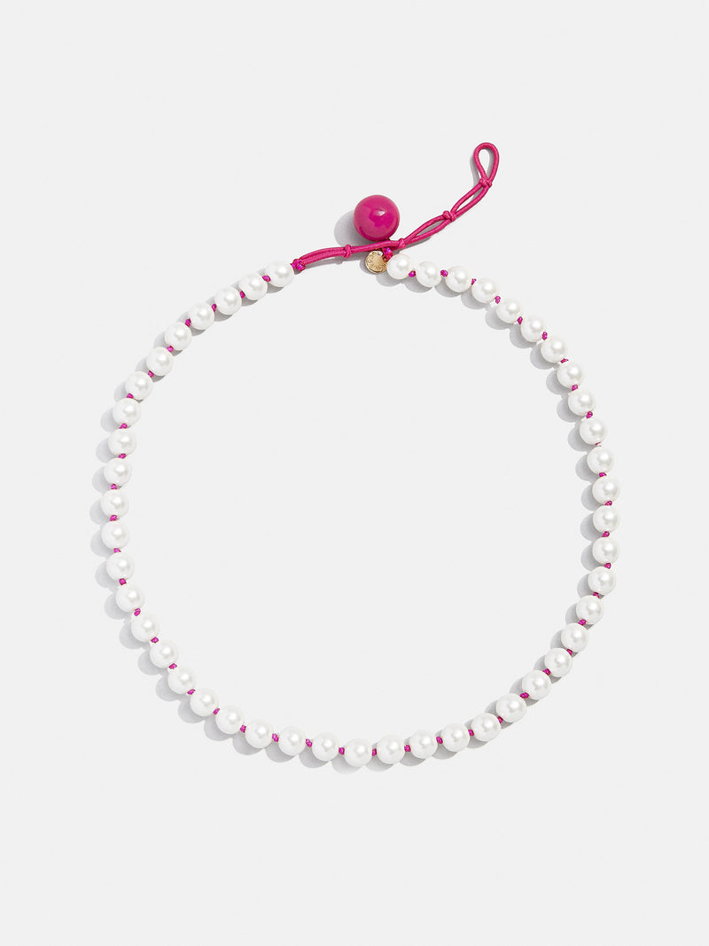 BaubleBar Hot Pink/Pearl - Pearl statement necklace