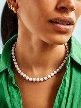 BaubleBar Hot Pink/Pearl - 
    Pearl statement necklace
  
