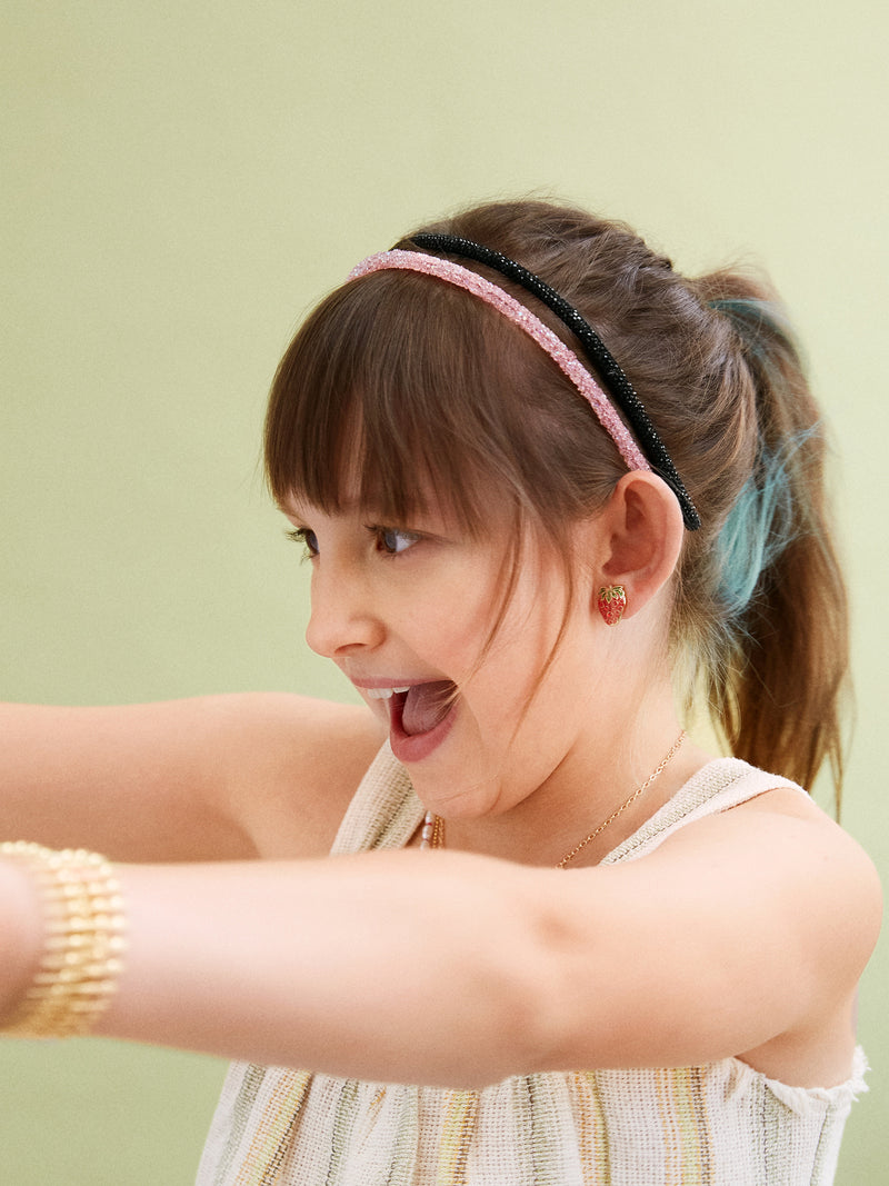 BaubleBar Pink/Black - 
    Kids' headband set
  
