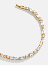 BaubleBar Kerri 18K Gold Tennis Bracelet - 18K Gold Plated Sterling Silver, Cubic Zirconia stones