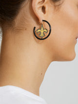 BaubleBar New Orleans Saints NFL Logo Hoops - New Orleans Saints - 
    NFL earrings
  
