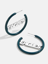 BaubleBar Philadelphia Eagles NFL Logo Hoops - Philadelphia Eagles - NFL hoop earrings