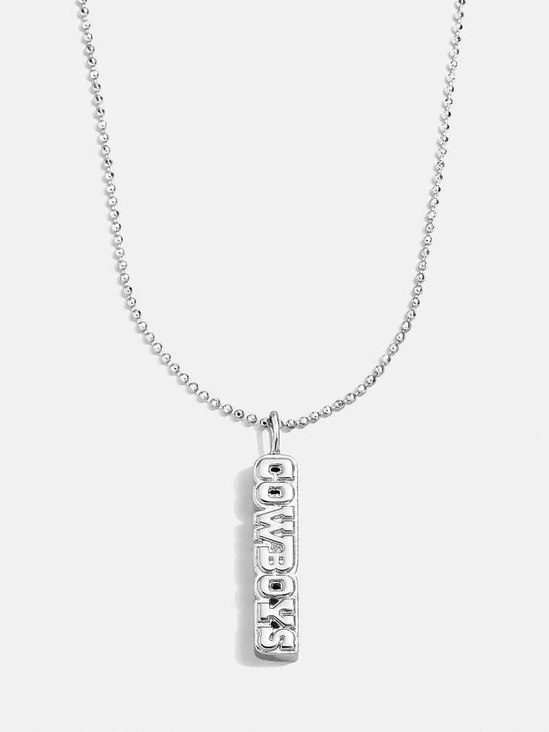 True Fans Dallas Cowboys 1/20 CT. T.W. Diamond Helmet Necklace in Sterling  Silver | Kay