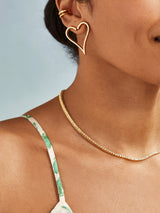 BaubleBar Amanda Earrings - Asymmetrical heart stud earrings