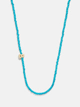 BaubleBar B - 
    Semi-precious initial necklace
  
