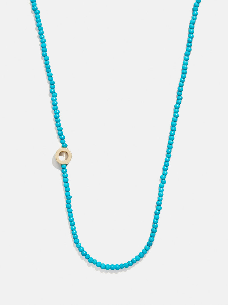 BaubleBar O - 
    Asymmetrical beaded initial necklace
  
