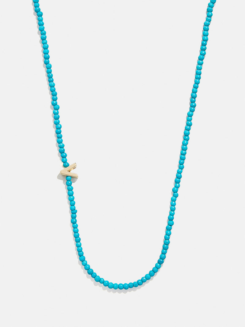 BaubleBar V - 
    Semi-precious initial necklace
  
