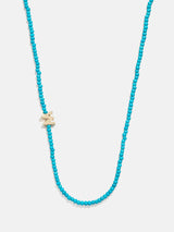 BaubleBar W - 
    Semi-precious initial necklace
  
