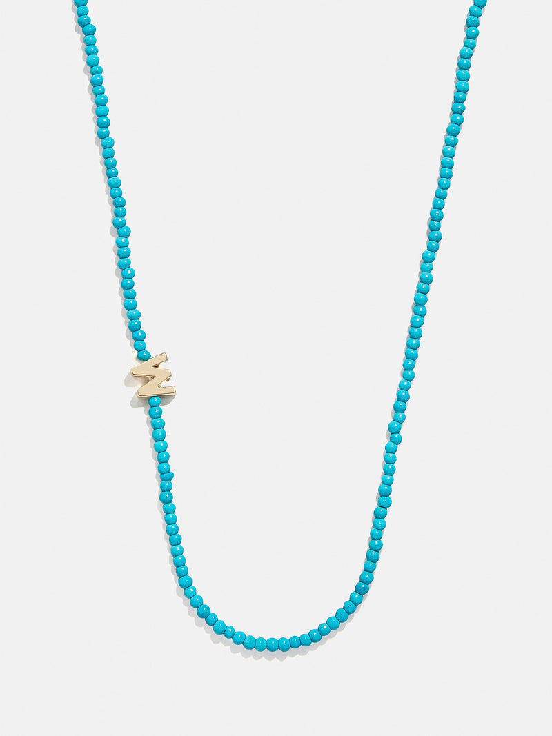BaubleBar W - 
    Semi-precious initial necklace
  
