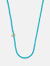 BaubleBar Z - Asymmetrical beaded initial necklace