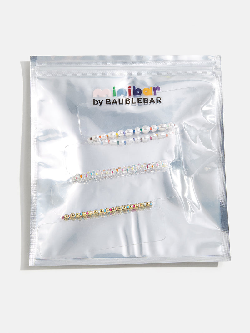 BaubleBar Color Me Happy Kids' Bracelet Set - Kids' Multi - Three kids' beaded bracelets