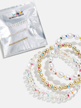 BaubleBar Color Me Happy Kids' Bracelet Set - Kids' Multi - Three kids' beaded bracelets