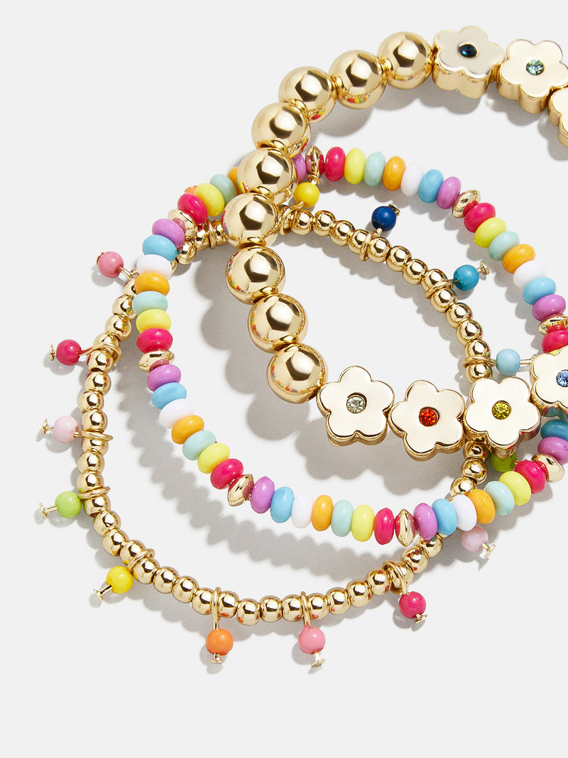 BaubleBar Flower Power Kids' Bracelet Set - Kids' Flowers - 
    Three kids' beaded bracelets
  
