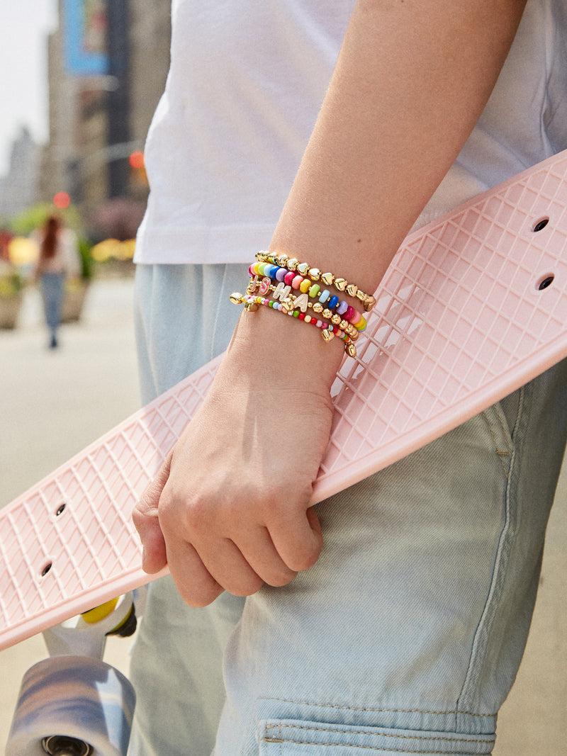 Sadie Bracelet Set - Blush – Semi-precious bracelet set – BaubleBar