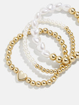 BaubleBar Playful Pearls Kids' Bracelet Set - Kids' Pearls - Three kids' beaded bracelets