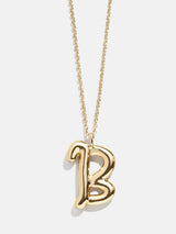 BaubleBar B - Gold initial pendant necklace