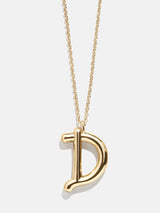 BaubleBar D - Gold initial pendant necklace