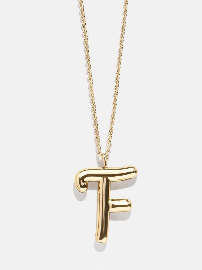BaubleBar F - Gold initial pendant necklace