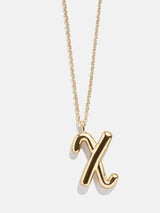 BaubleBar X - Gold initial pendant necklace