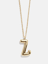 BaubleBar Z - Gold initial pendant necklace