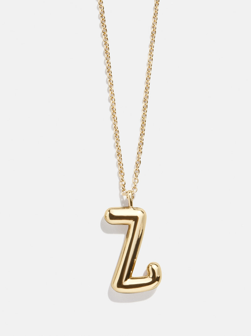 BaubleBar Z - Gold initial pendant necklace