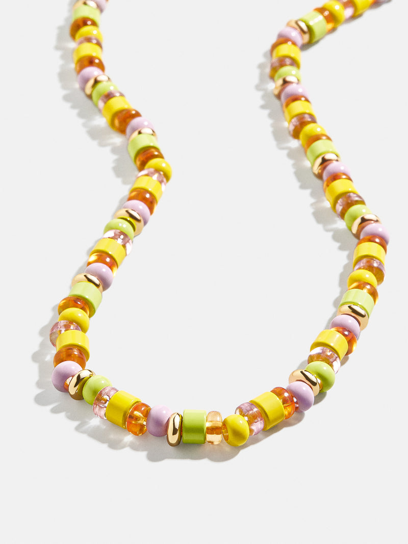 BaubleBar Yellow - Adjustable colorful beaded necklace