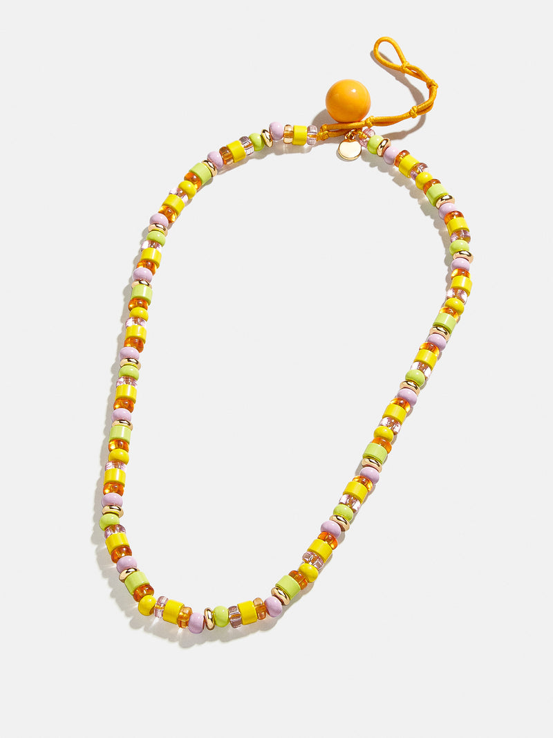 BaubleBar Yellow - Adjustable colorful beaded necklace