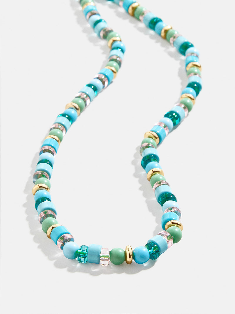 BaubleBar Aqua - Adjustable colorful beaded necklace