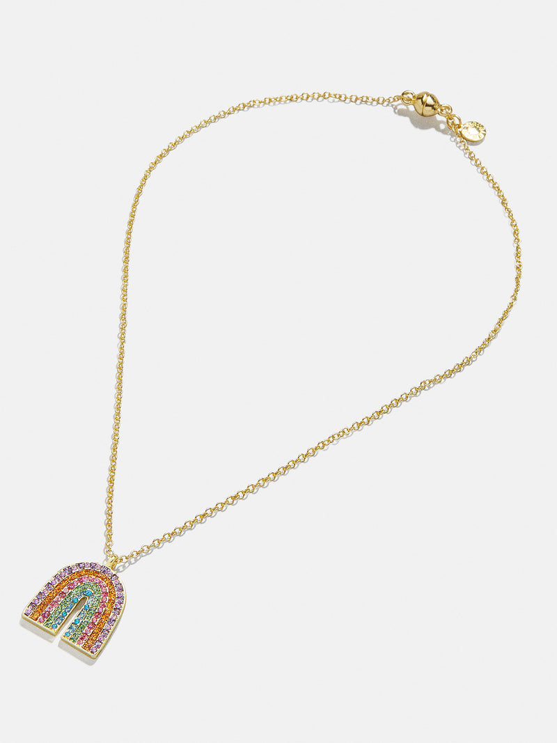 BaubleBar Maeve Kids' Necklace - Rainbow Pendant - 
    Kids' rainbow necklace
  

