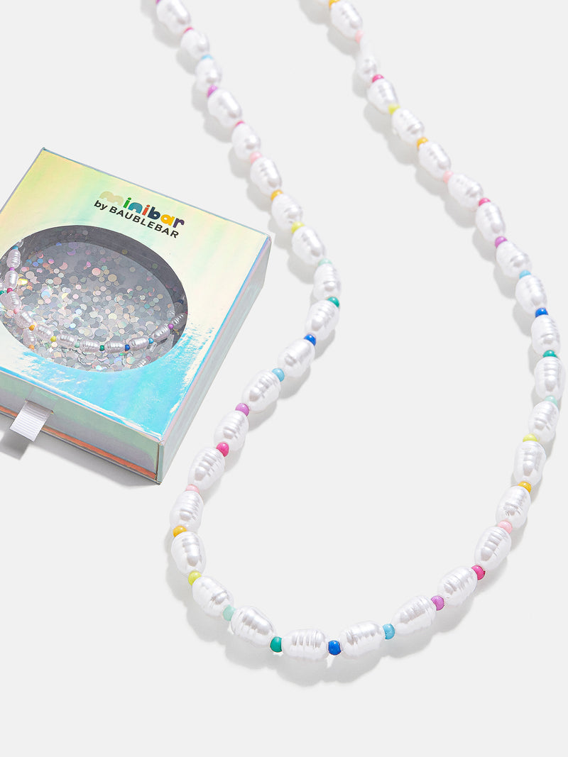 BaubleBar Claire Kids' Necklace - Kids' pearl and bead necklace